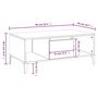 Voir la diapositive 6 : VIDAXL Table basse Chene marron 90x50x36,5 cm Bois d'ingenierie