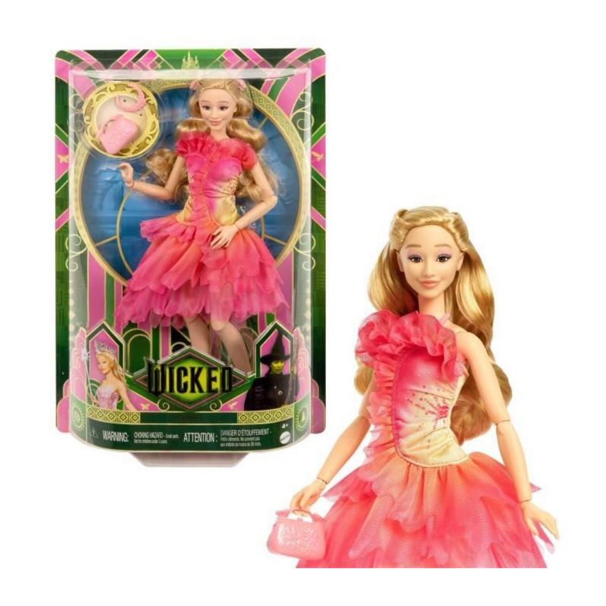 DISNEY PRINCESS Mattel-Wicked-Poupée Glinda avec accessoires et habillages amovibles - Disney - HXT63