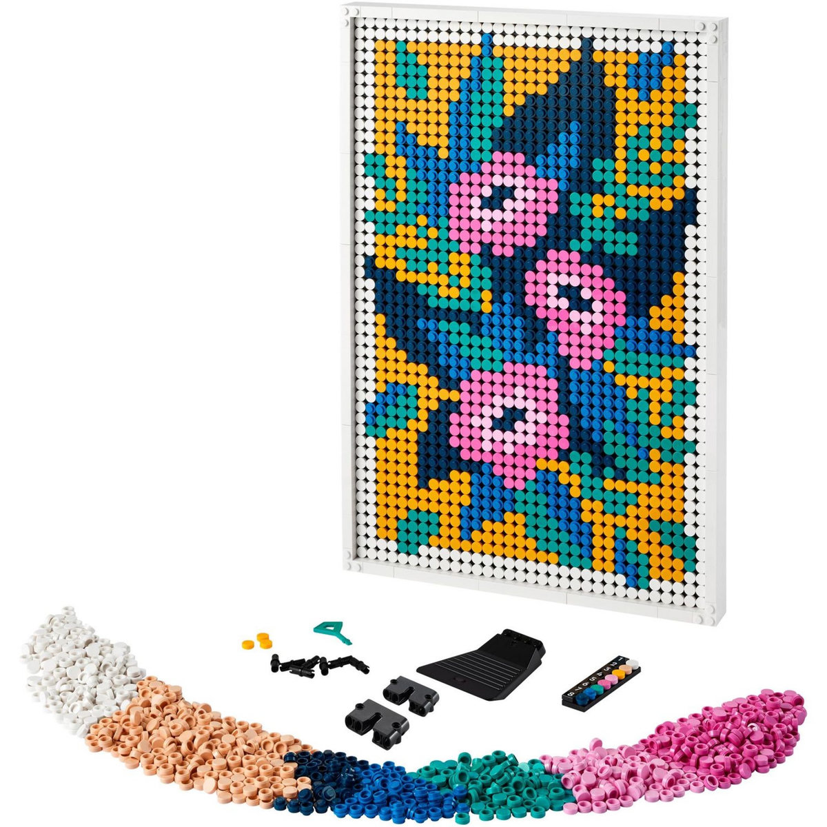 LEGO Art 31207 Art Floral, Accessoire Décoration Intérieure, Fleurs Artificielles, Adultes