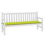 Voir la diapositive 3 : VIDAXL Coussin de banc de jardin vert brillant 180x50x3cm tissu oxford