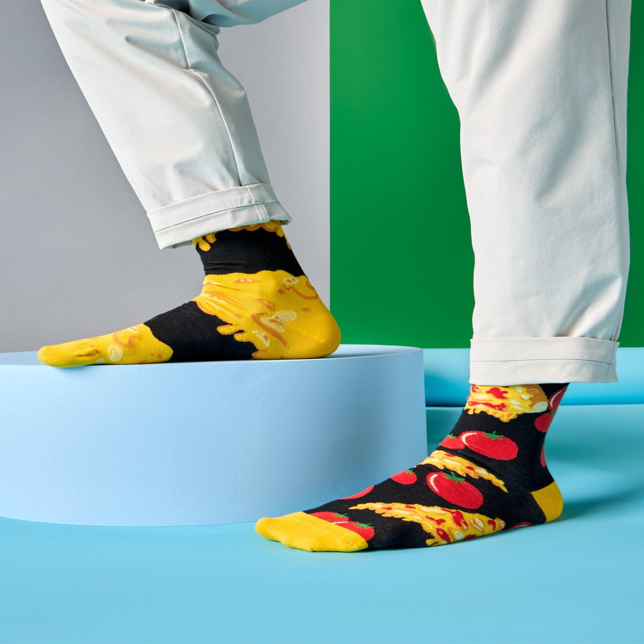Voir la diapositive 2 : DEDOLES Chaussettes pizza au fromage