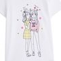 Voir la diapositive 2 : INEXTENSO T-shirt manches courtes blanc fille 