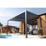 Voir la diapositive 2 : DCB GARDEN Pergola bioclimatique à lames orientables aluminium TRAMONTO