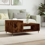 VIDAXL Table basse Chene fume 100x50x45 cm Bois d'ingenierie