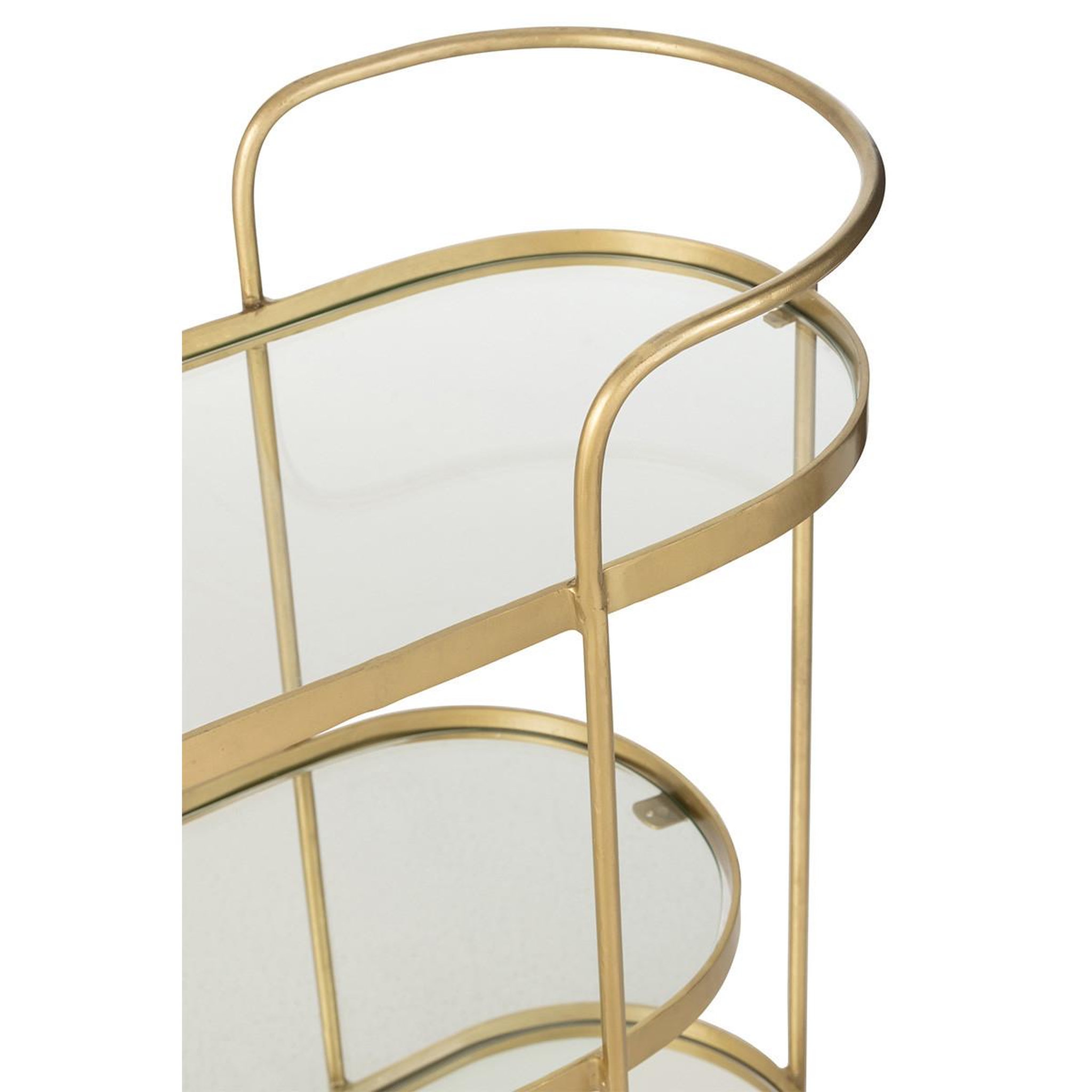 Voir la diapositive 5 : J-LINE Desserte 3 niveaux design  leanor  84cm or