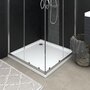 Voir la diapositive 1 : VIDAXL Receveur de douche avec picots Blanc 90x90x4 cm ABS