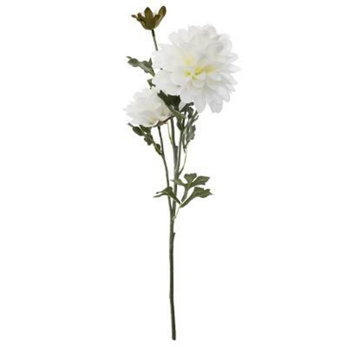  Fleur Artificielle  Dahlia  62cm Blanc