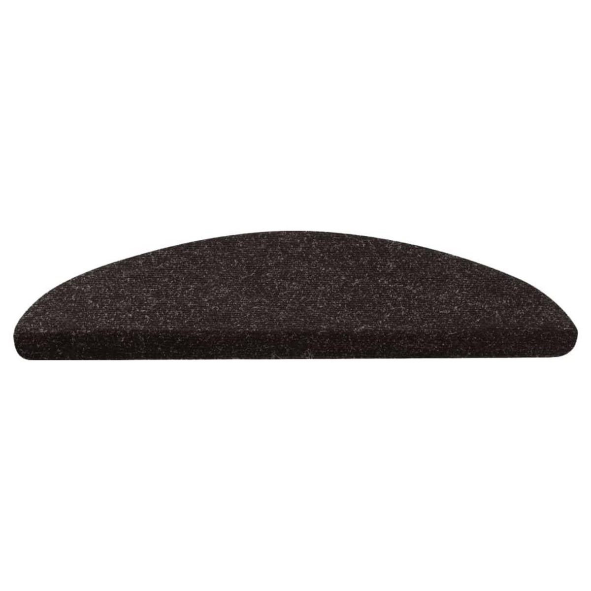 VIDAXL Tapis d'escalier autocollants 15 pcs 56x17x3 cm Anthracite