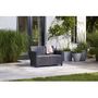 Voir la diapositive 4 : ALLIBERT by KETER Salon bas de jardin 4 personnes gris graphite CLAIRE