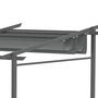 Voir la diapositive 6 : OUTSUNNY Pergola rétractable 3,97L x 2,95l x 2,3H m structure alu. métal époxy polyester gris