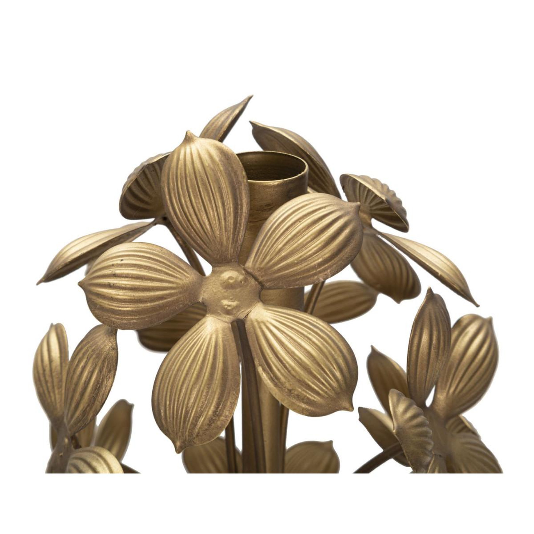 Voir la diapositive 4 : Paris Prix Bougeoir design en métal  flowy  93cm or