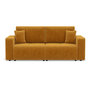 Voir la diapositive 1 : BEST MOBILIER Nicole - canapé droit 4 places convertible avec coffre en tissu