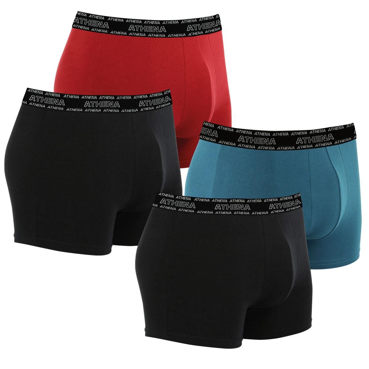 Athena Lot de 4 boxers homme