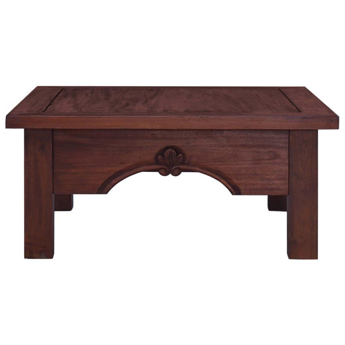 VIDAXL Table basse Marron classique 68x68x30 cm Bois d'acajou massif