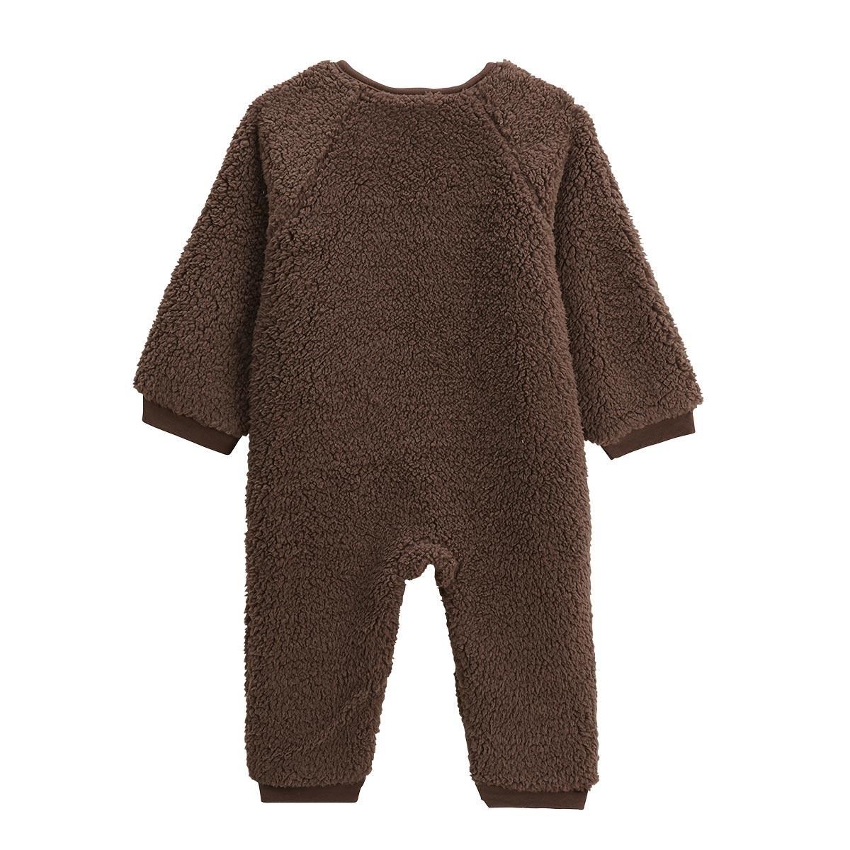 Petit Béguin Surpyjama bébé en sherpa Cracotte