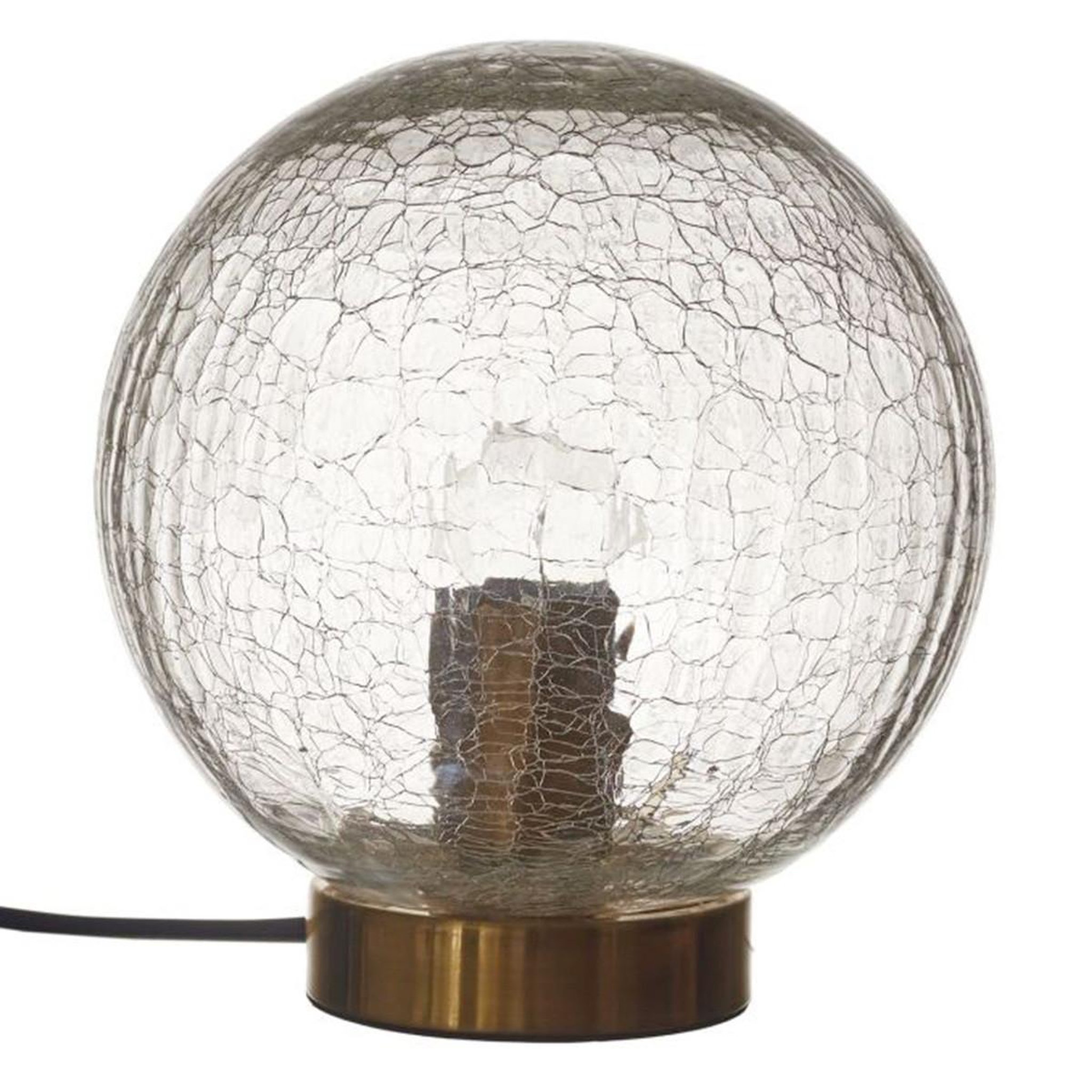The Home Deco Factory Lampe à poser boule  lounge  22cm transparent