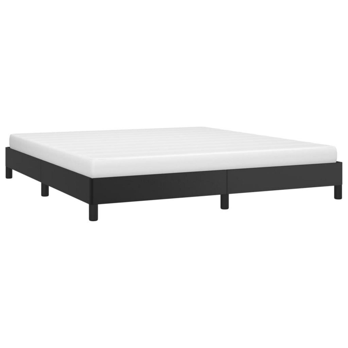 VIDAXL Cadre de lit sans matelas noir 160x200 cm similicuir