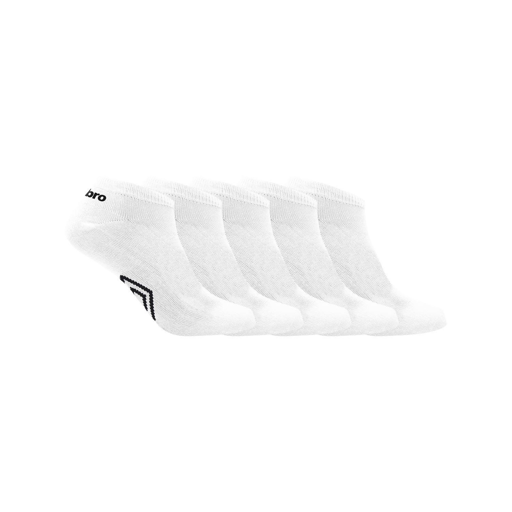 UMBRO Lot de 5 paires de chaussettes socquettes homme. Coloris disponibles : Blanc