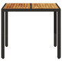 Voir la diapositive 4 : VIDAXL Table de jardin et dessus en bois d'acacia noir resine tressee