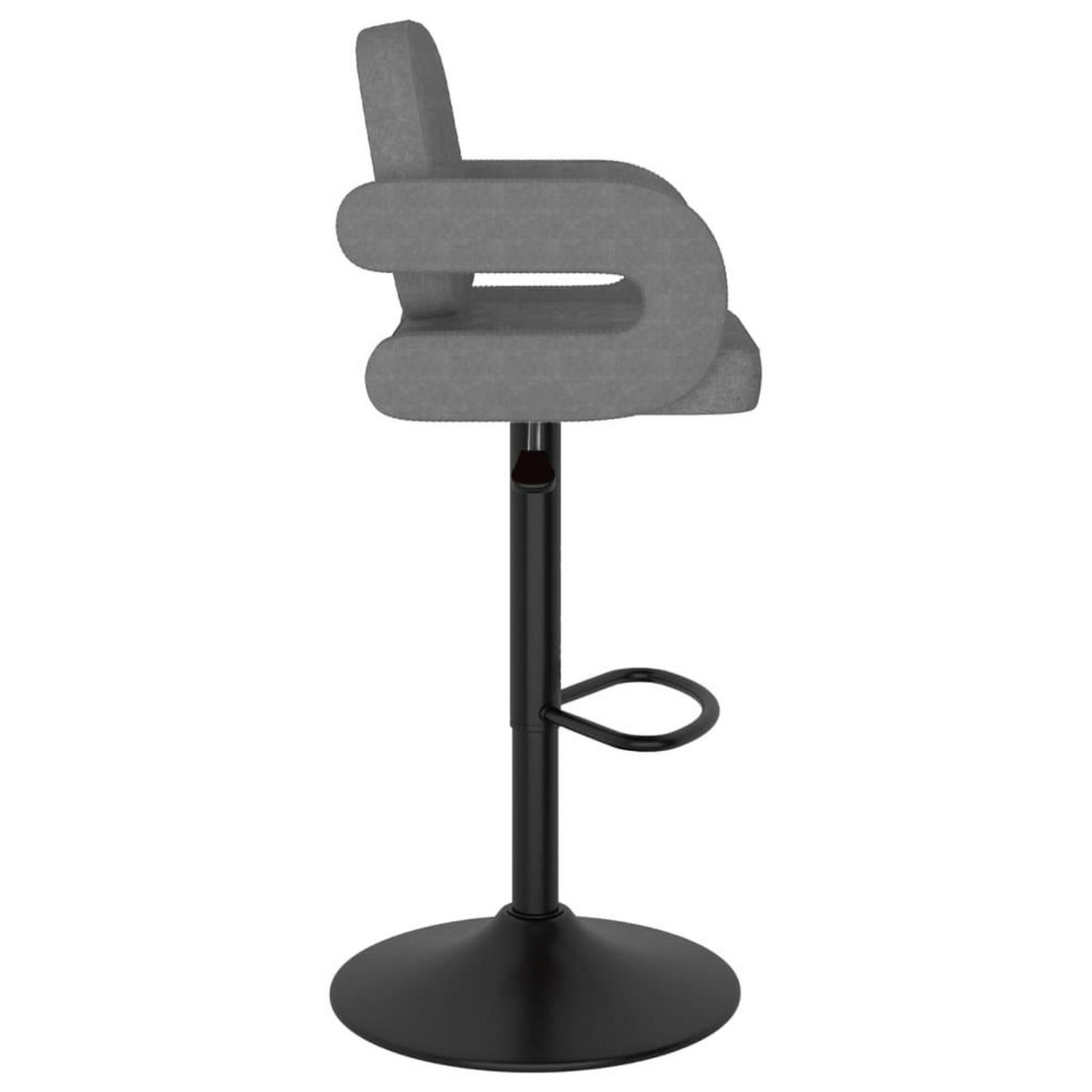 VIDAXL Tabourets de bar lot de 2 gris clair tissu