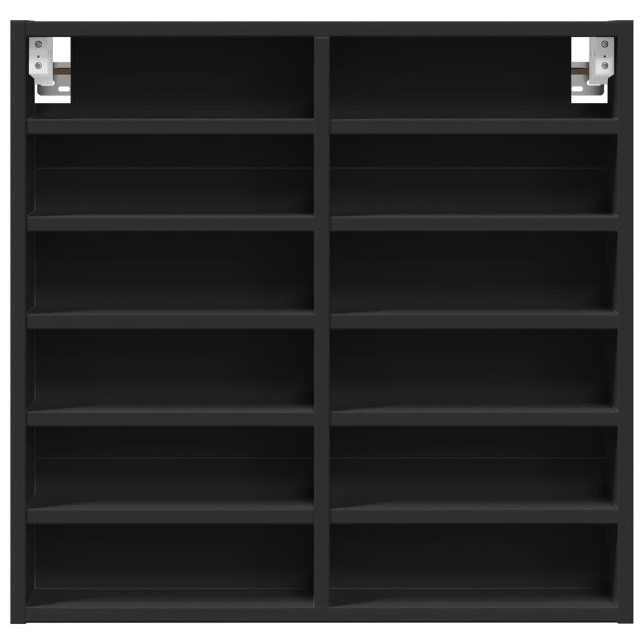 Voir la diapositive 4 : VIDAXL Armoire a vitrine noir 60x8,5x58 cm bois d'ingenierie