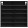 Voir la diapositive 4 : VIDAXL Armoire a vitrine noir 60x8,5x58 cm bois d'ingenierie