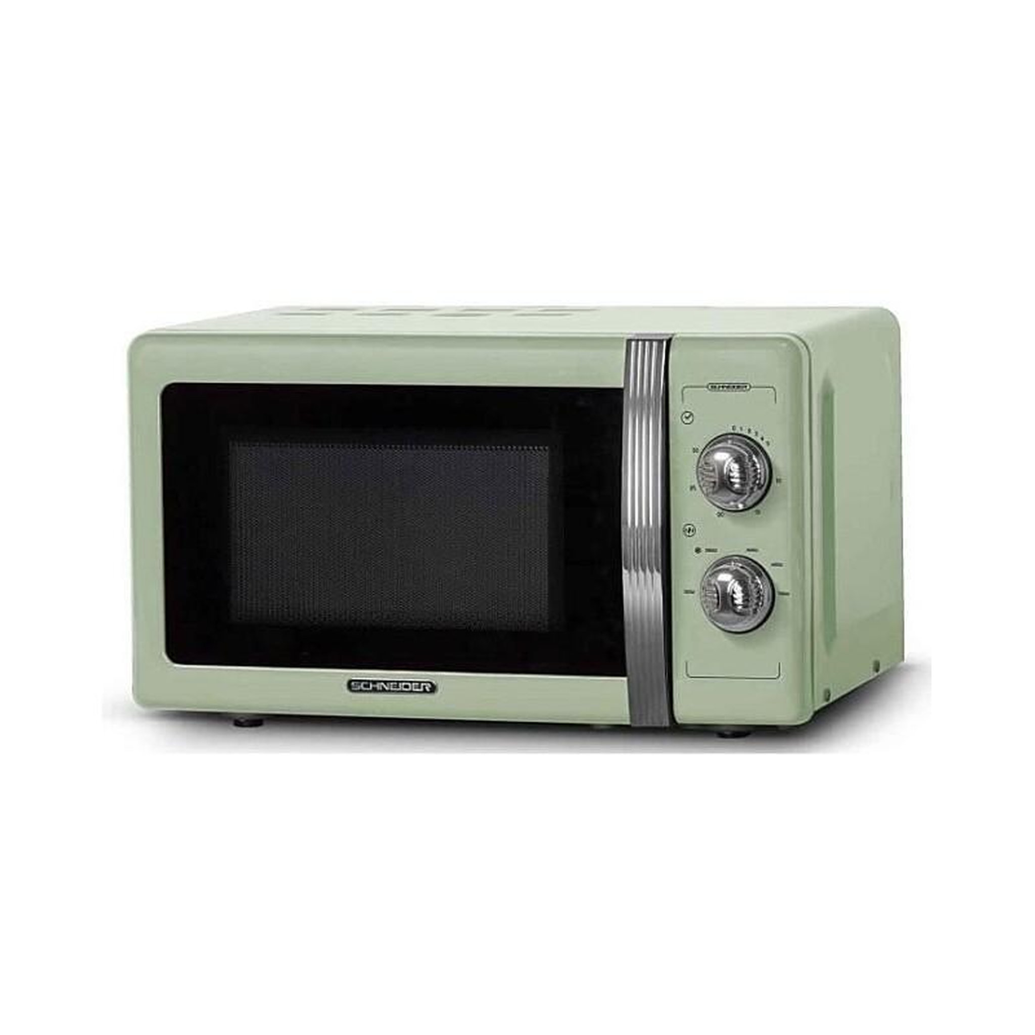 Voir la diapositive 3 : SCHNEIDER Micro-onde 20l Mécanique Vintage Vert Smw20vga Schneider