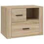 Voir la diapositive 2 : VIDAXL Table de chevet Chene sonoma 60x36x45 cm Bois d'ingenierie