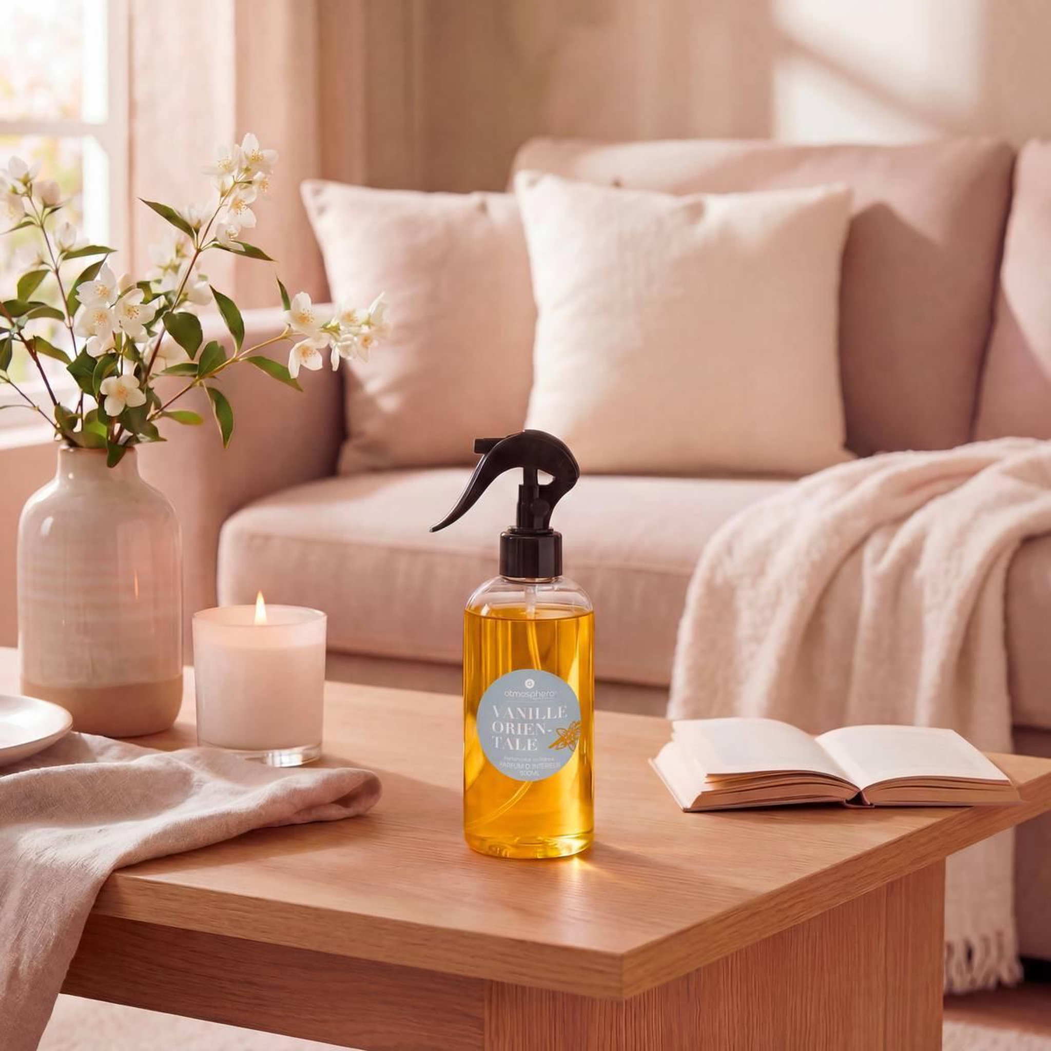Voir la diapositive 2 : ATMOSPHERA Spray d'Ambiance  Izor  500ml Vanille Orientale