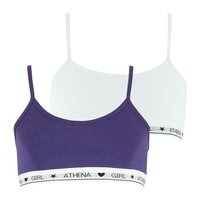 Athena Lot de 2 brassières fille Coton Ultra Doux Girl by