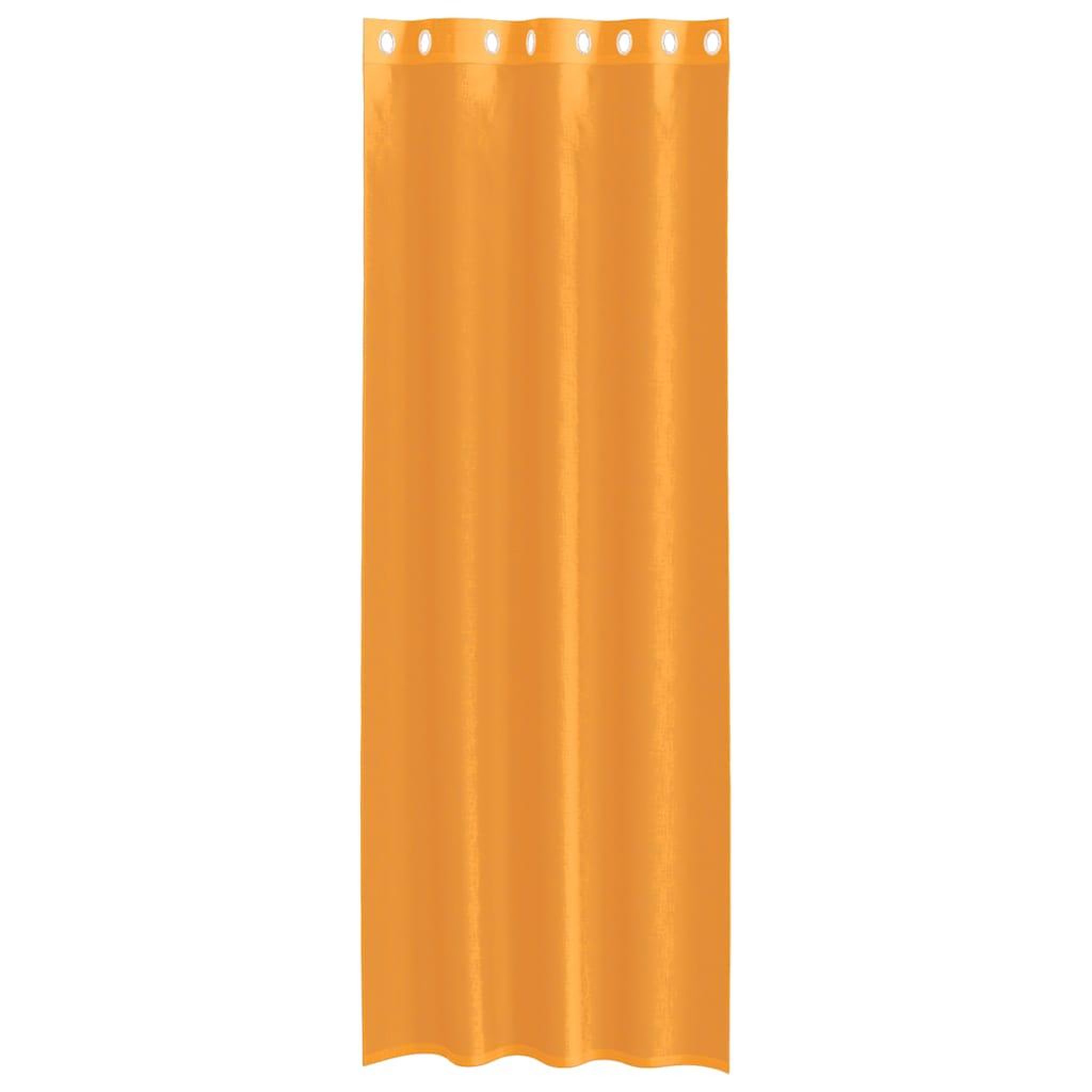 Voir la diapositive 4 : VIDAXL Rideaux en voile avec œillets 2 pcs orange 140x260 cm