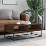 Voir la diapositive 1 : VIDAXL Table basse chene marron 100x51x40 cm bois d'ingenierie