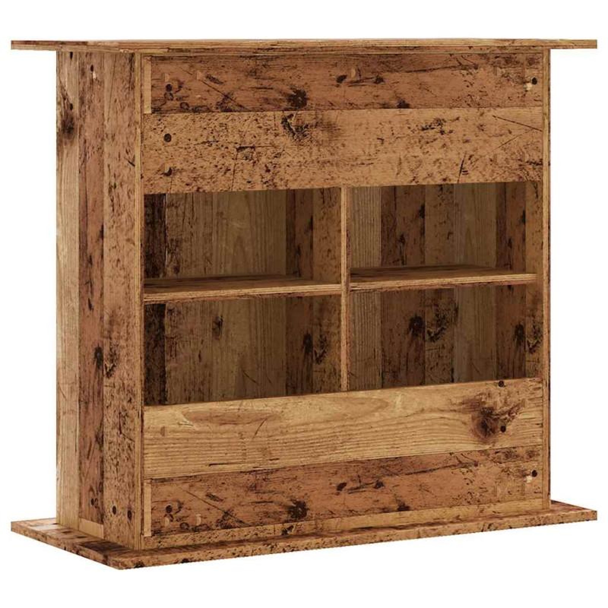 Voir la diapositive 6 : VIDAXL Support pour aquarium vieux bois 81x36x73 cm bois d ingénierie