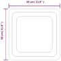 Voir la diapositive 5 : VIDAXL Miroir de salle de bain a LED 30x30 cm