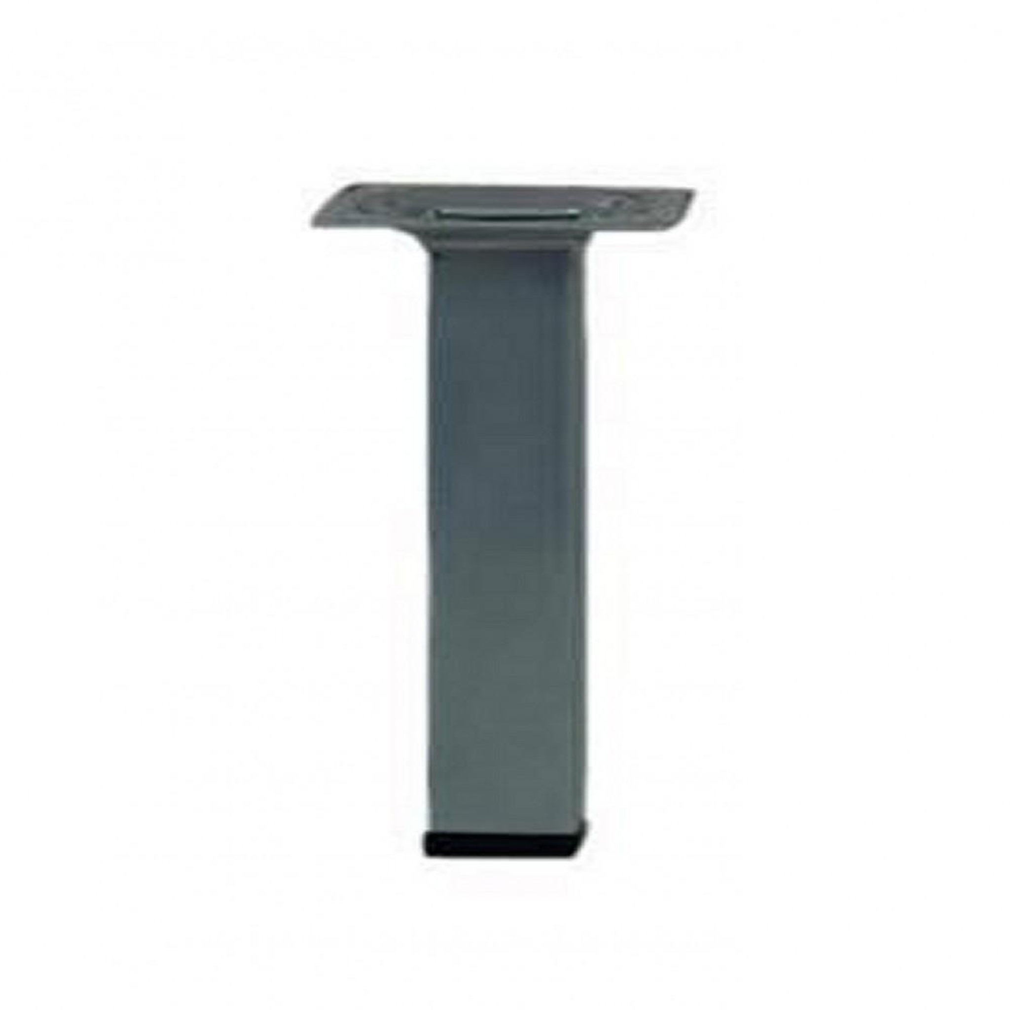 CENTRALE BRICO Pied meuble carré HETTICH fixe acier époxy gris