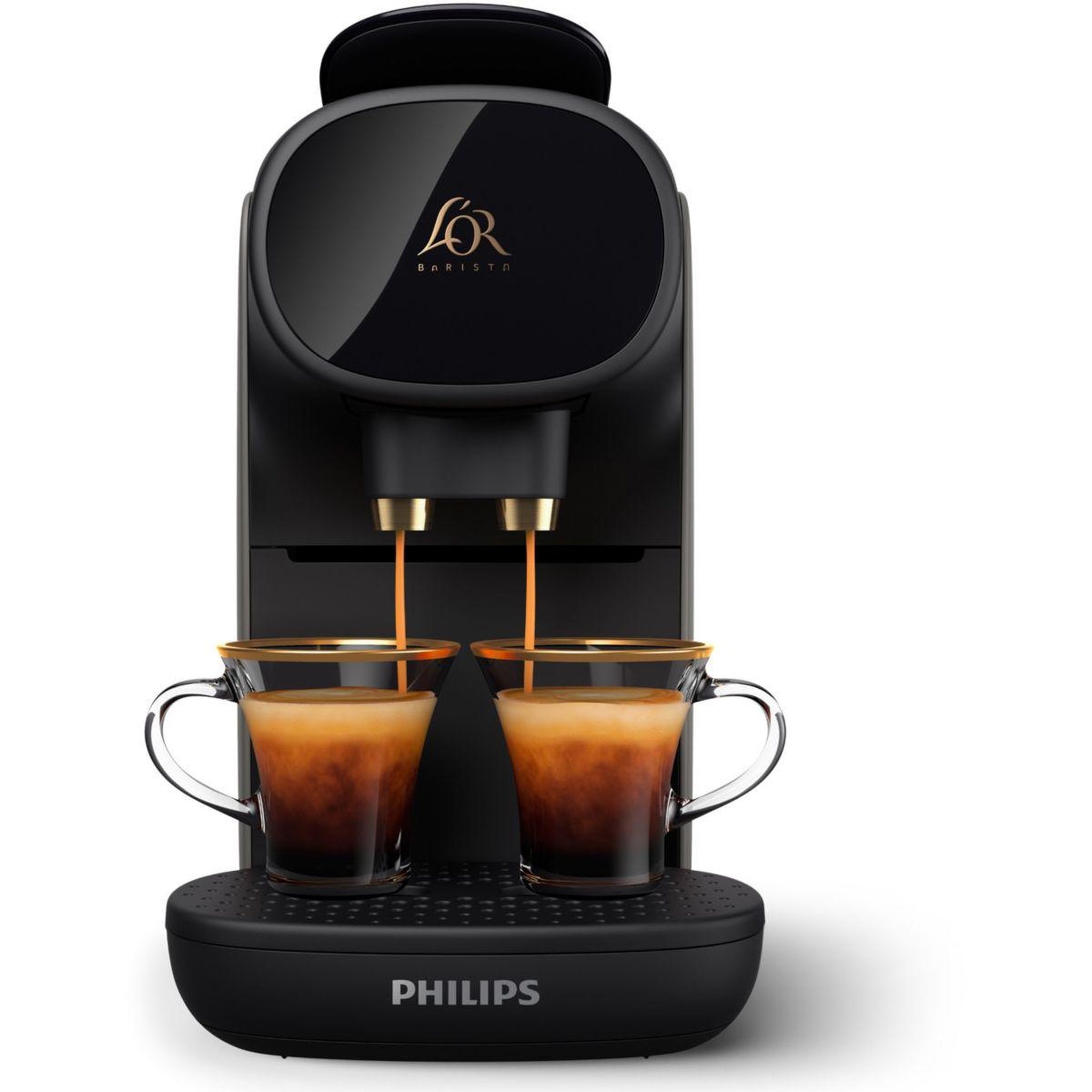 Voir la diapositive 2 : Philips Cafetière à dosette lm9012/20 l'or barista sublime gris, 19 bars