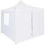 Voir la diapositive 2 : VIDAXL Tente de reception pliable avec 4 parois 3x3 m Acier Blanc