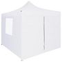 Voir la diapositive 2 : VIDAXL Tente de reception pliable avec 4 parois 3x3 m Acier Blanc