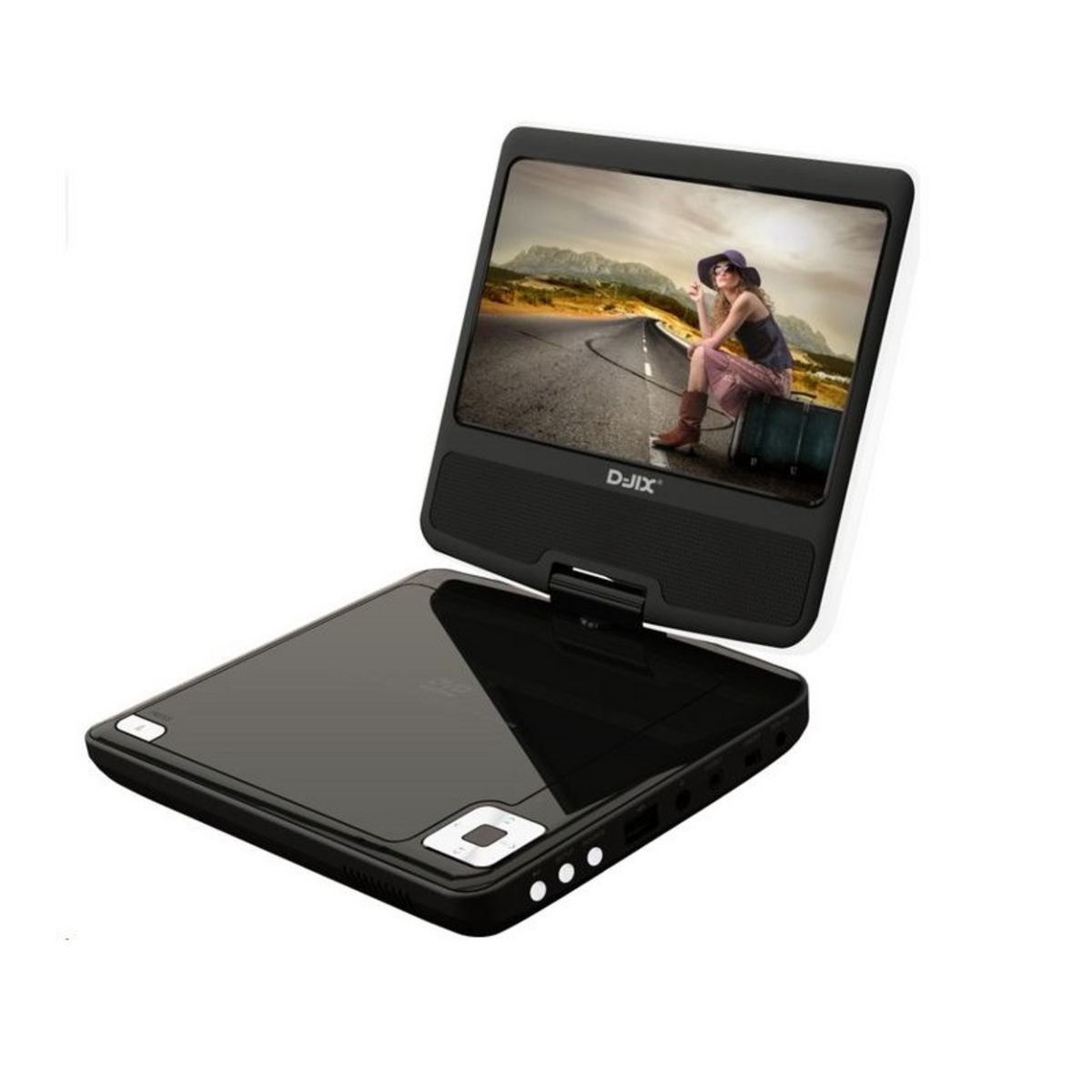 D-JIX PVS 705-73H - Noir - Lecteur DVD portable