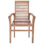 Voir la diapositive 5 : VIDAXL Chaises a manger lot de 2 avec coussins bleu clair Bois de teck