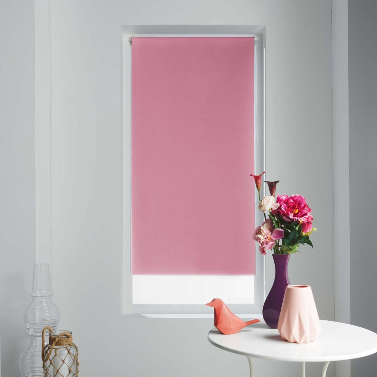 Paris Prix Store Enrouleur Occultant  Occult  60x90cm Rose