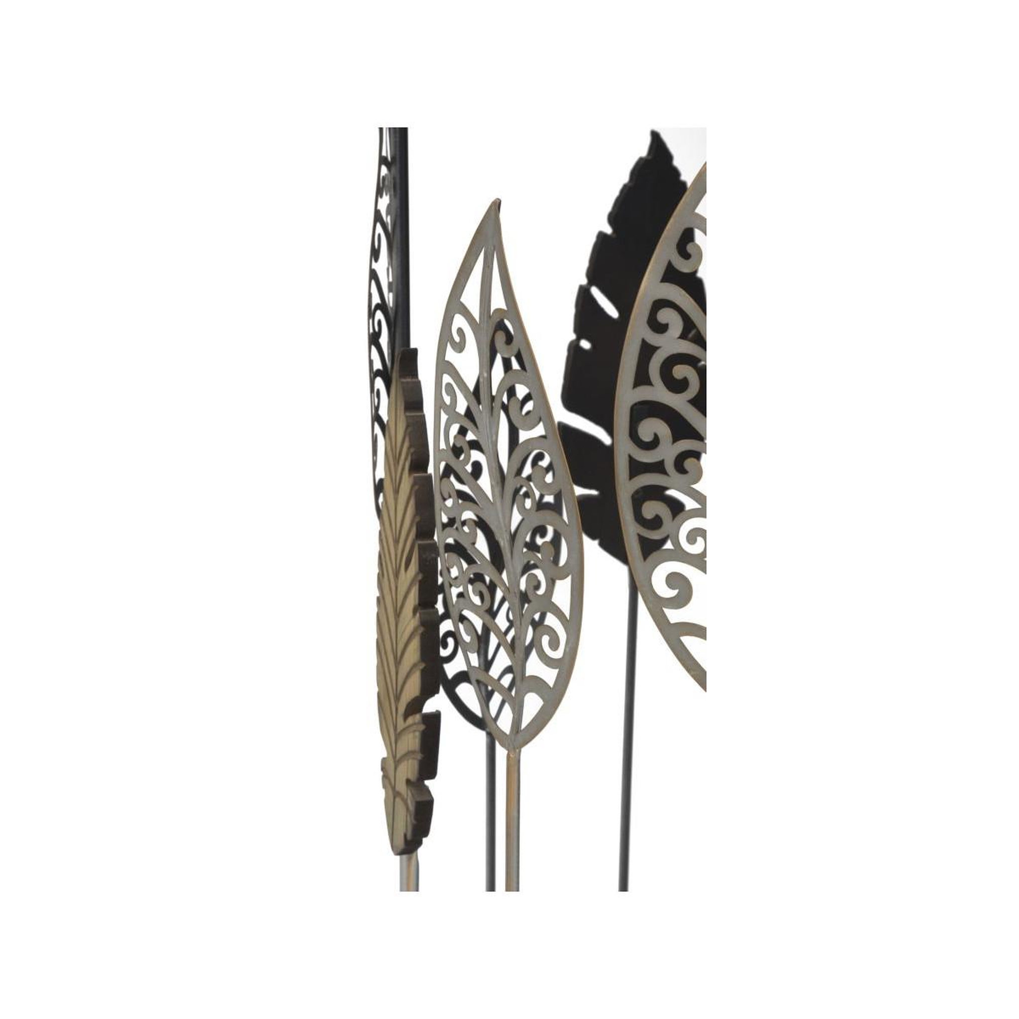 Voir la diapositive 4 : Paris Prix Lot de 2 tables d'appoint  feuilles  55cm multicolore