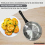 Voir la diapositive 2 : Fackelmann Set 1 poêle 20 cm 3 casseroles 12 16 20 cm, 3 faitouts 16, 20 et 24 cm en inox et 6 ustensiles inox Fackelmann Geneva