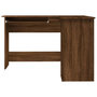 Voir la diapositive 4 : VIDAXL Bureau d'angle chene marron 120x140x75 cm bois d'ingenierie