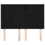 Voir la diapositive 3 : VIDAXL Tetes de lit 4 pcs Noir 72x5x78/88 cm Velours