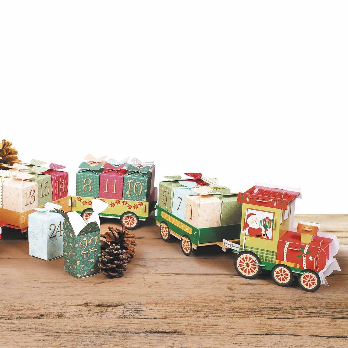 Graine créative Calendrier de l'avent petit train à construire