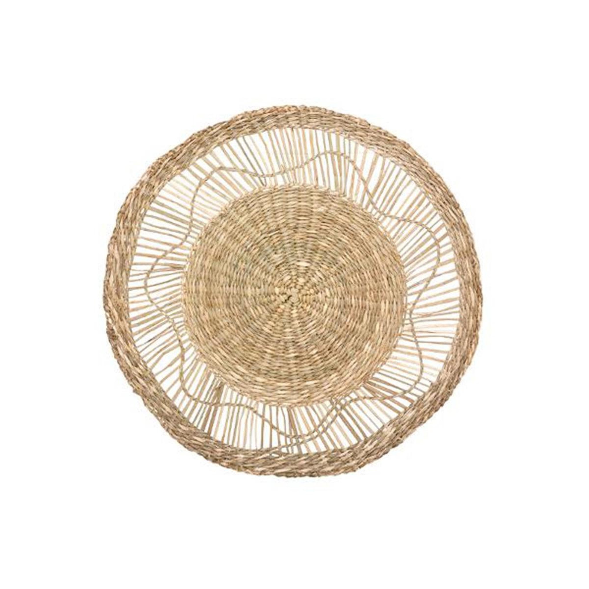 Voir la diapositive 2 : ATMOSPHERA Décoration murale ronde  seagrass  38cm naturel