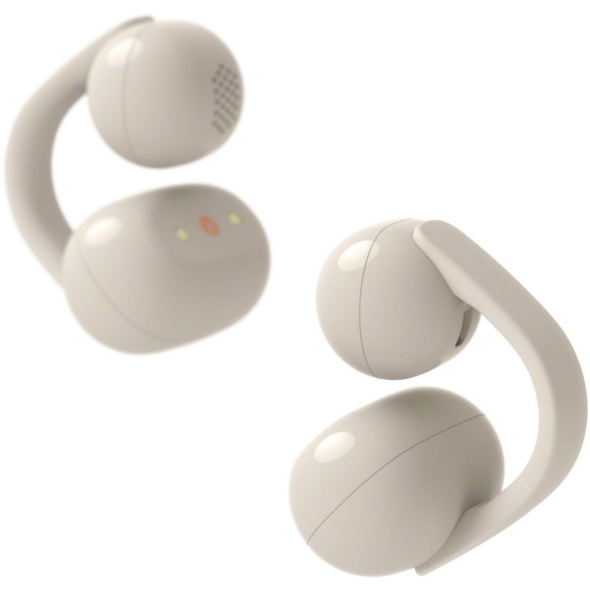 SONY Ecouteurs Linkbuds Clip Crème