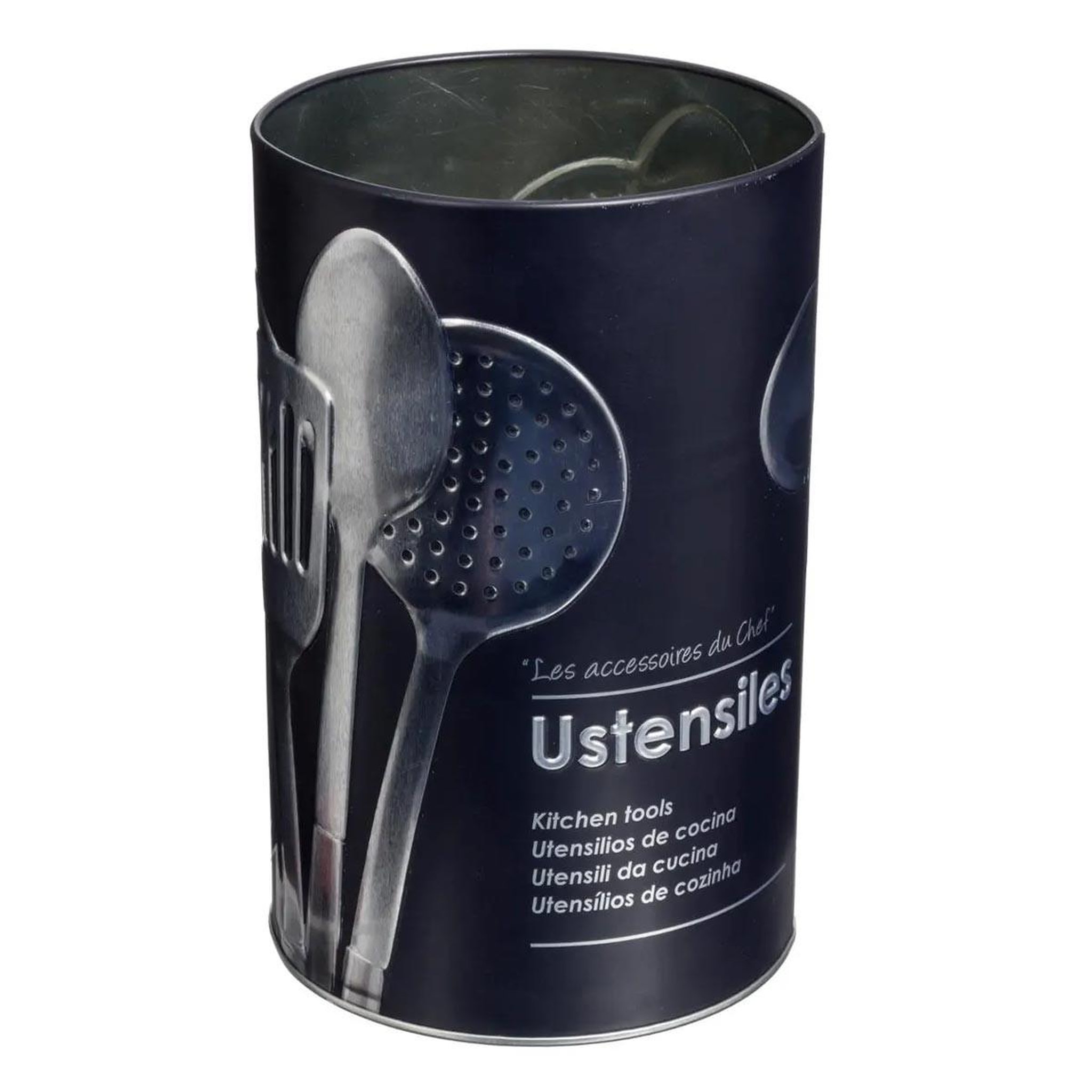 FIVE Pot à ustensiles de cuisine  relief ii  17cm noir