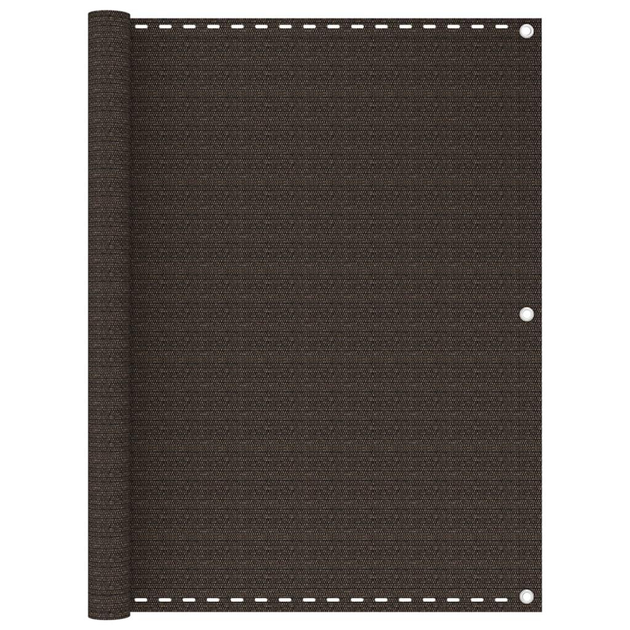 VIDAXL Ecran de balcon marron 120x400 cm pehd